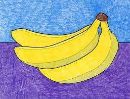 Easy drawings for kids draw step by step. How To Draw A Banana Art Projects For Kids