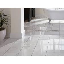 Carrara Polished Porcelain Tile Floor Decor In 2020 Polished Porcelain Tiles Porcelain Tile Bathroom Tile Floor