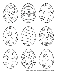 Check out our easter egg templates selection for the very best in unique or custom, handmade pieces from our shops. Easter Eggs Free Printable Templates Coloring Pages Firstpalette Com
