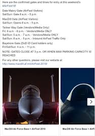 Dependent and retiree id card renewal, replacement, new issue. Macdill Afb On Twitter Here Are The Gate Times For Airfest18 Reupload