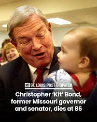 Christopher “Kit” Bond, whose career at the top of Missouri politics saw  him rise from state auditor to governor to four-term U.S. senator, died  Tuesday. He was 86.⁠ ⁠ Bond's political career
