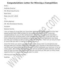 Here's how you say it. Congratulations Letter For Winning A Competition In English