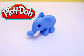 Play Doh Blue Elephant How To Make A Play Doh Elephant Step By Step Clay Art For Kids Play Doh Play Doh Animals