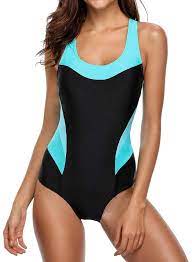 Women S One Piece Athletic Racerback Bathing Suit Color Block Swimsuit Black Cl189qculgi Size Medium Colorblock Swimsuit Swimsuits Athletic Racerback Bathing Suit