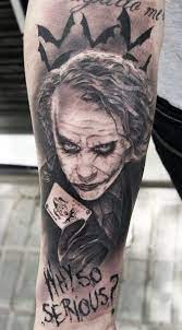 Joker tattoo heath ledger edition uploaded by our friends from. 19 Joker Tattoo Ideen Joker Tattoo Joker Der Joker