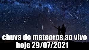 Embora hoje em dia associemos estes meteoros ao rasto de poeiras deixado pelo cometa 96p/machholz, nem sempre foi assim. Chuva De Meteoros Ao Vivo Hoje 29 07 2021 Youtube