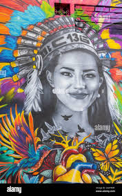 Medellin district 13 graffiti hi-res stock photography and images