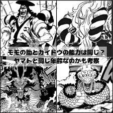 ワンピースのモモの助とカイドウの能力は同じ ヤマトと同じ年齢なのかも考察 ワンピースネタバレ漫画考察 漫画 考察 カイドウ 漫画