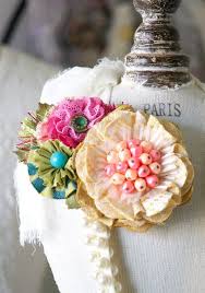perfect gift for friends who are not shy to make a colorful statement with their jewelry by rosy posy designs fabric flower pins fabric flowers flower crafts