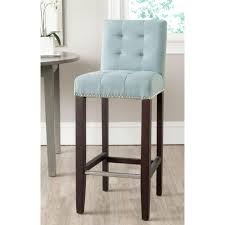 Safavieh Thompson 30 In Cream Cushioned Bar Stool Mcr4505a The Home Depot Blue Bar Stools Bar Stools Blue Cushions
