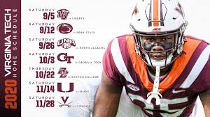 Full schedule for the 2020 season including full list of matchups, dates and time, tv and ticket information. Virginia Tech Football On Twitter This Is Home Join Us For All 7 Home Games This Season Https T Co Mfsxfci4vq Hardsmarttough Hokies