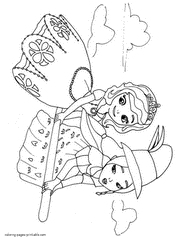 Disney junior renewed sofia the first for a second season on march 5, 2013m and then for a third season on january 8, 2014. Sofia The First Coloring Pages Disney Princess Book