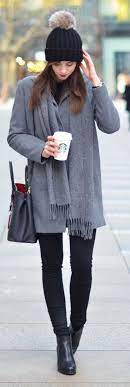 Grey And Black Winter Outfit Ideas For Fall Winter Autumn Fashion Winter Outfits Warm Fashion