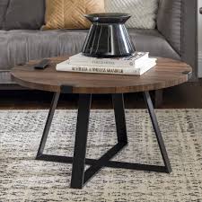 January 12, 2021 by shara, woodshop diaries. Walker Edison Anastasia Modern Metal Wrap X Base Coffee Table 30 Inch Walnut Brown And Black Buy Online In Botswana At Botswana Desertcart Com Productid 72291015
