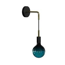 Fermaluce Metal Wall Light With Pendant Light Bulb