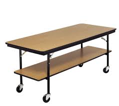 Mobile Buffet Rectangular Cafeteria Table With Images Cafeteria Table Buffet Table Banquet Tables