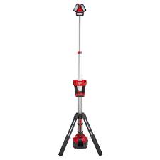 Milwaukee M18 18 Volt Lithium Ion Cordless 3000 Lumen Rocket Led Stand Work Light Charger Tool Only 2135 20 The Home Depot