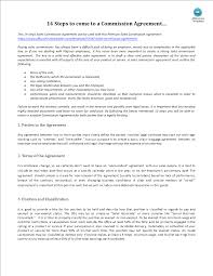 Sample letters of employee recognition. 14 Steps To Make A Commission Agreement Checklist Templates At Allbusinesstemplates Com