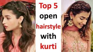 Top 5 Open Hairstyle For Kurti Party Hairstyles Hair Style Girl Easy Hairstyles Hairstyle Youtube