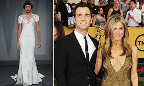 An aerial view of brad pitt and jennifer aniston's wedding venue july 29, 2000 in malibu, ca. Jennifer Aniston S Wedding Dress Was Revealed By Say Yes To The Dress Months Ago Daily Mail Online
