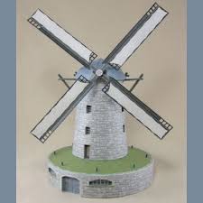 German Windmill Paper Model Tektonten Papercraft Paper Models Paper Crafts Papercraft Download