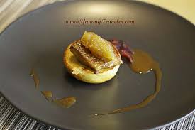 Pan Fried Foie Gras Served With Toasted Brioche Apple Marmalade Onion And Red Wine Reduction Sauce Food Tasting Food Red Wine Reduction Sauce