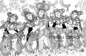 Black And White Mural Painting Outline Kerala Mural Painting By Meetu A D7an6ik Jpg 1280 834 Kerala Mural Painting Mural Painting