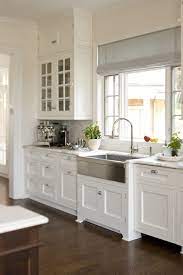 Cool Love This Kitchen With White Shaker Style Cabinets Carrera Marble And A Stainless Steel Farm Sink Kitchen Inspirations Kitchen Remodel Kitchen Design