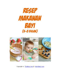 Resep Makanan Bayi 6 8 Bulan