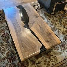 Walnut Epoxy Table Epoxy River Table Custom Order For Evan Etsy In 2020 Resin Table Epoxy Resin Table Wood Table Design