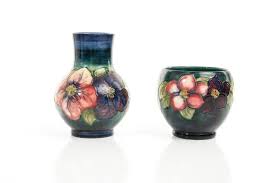 Maybe you would like to learn more about one of these? Lot Art Two Moorcroft Pottery Clematis Pattern Vases