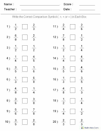 Printable fractions worksheets that are perfect for teachers and students looking for some practice in fractions problems. Pin By Milica Vojtiskova On Matematika Fractions Worksheets Maths Worksheets Ks2 Comparing Fractions
