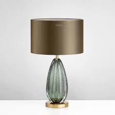 Upgrade your bedroom lighting with our stylish designer bedside lights. Nordic Home Deco Dark Green Glass Table Lamps For The Bedroom Table Lamp Shade Fabric Bedside Led Light Fixtures Desk Lamp Led Table Lamps Aliexpress