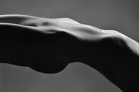 2465 Suspended Pelvis Black and White Nude Photograph by Chris Maher - Fine  Art America