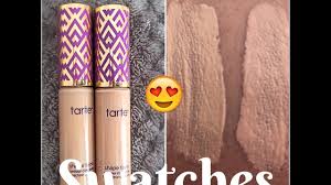 130 shape tape™ contour concealer is rated 4.6 out of 5 by 30. Tarte Shape Tape Swatches Lightmed Lightmedhoney Youtube