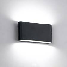 Modern 12w Cob Led Black Wall Sconce Light Ip65 Waterproof Indoor Outdoor Decor Ac85 265v