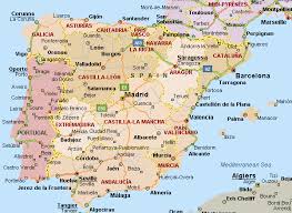 As ilhas canárias, na costa da áfrica, e as ilhas baleares. Mapa Fronteira Portugal Espanha Mapa