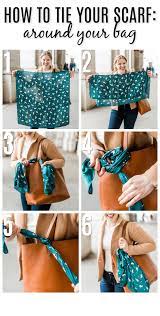 Style How To Four Ways To Tie Your Scarf Something Good A Dc Style And Lifestyle Blog On A Budget Scarf On Bag Ways To Wear A Scarf How
