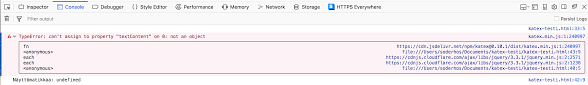 Why Isn T Jquery Finding The Div Containing Display Mathematics In This Case Stack Overflow