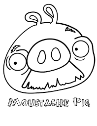 All pdf templates on this page can be downloaded and printed for free. Moustache Pig Angry Bird Pigs Coloring Pages Bulk Color