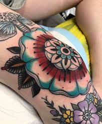 Maybe you would like to learn more about one of these? American Traditional Flower Tattoo On The Knee Tattoogrid Net