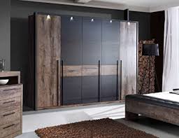 10 best 3 door wardrobe designs with pictures in 2021. Mud Brown Black Oak Wardrobe Bedroom Cupboard Sliding Door Cupboard Oak Reproduction W X H X D Approx 260 8 220 62 3 Cm Amazon De Home Kitchen
