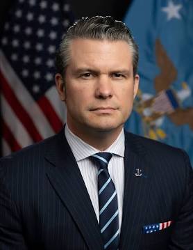 Pete Hegseth, secretario de Defensa de EE. UU., generada por IA