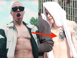 The pete davidson tattoo located behind the neck was written in french mille tendresse or which means a and below are some collections of pete davidson tattoos that once adorned his body. Pete Davidson May Have A New Ariana Grande Tattoo And Covered Up Another One