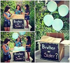 With these ideas, you're bound to find one you love. 35 Gender Reveal Ideas We Love Sibling Gender Reveal Gender Reveal Photos Baby Gender Reveal