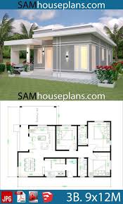 House design 9×12 with 3 bedrooms slop roof $ 99.00 $ 29.99. House Plans 9x12 With 3 Bedrooms Sam House Plans Affordable House Plans House Plan Gallery Modern Bungalow House