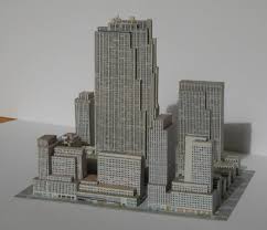 Rockefeller Center Model Skyscrapercity Paper Models Model Rockefeller Center