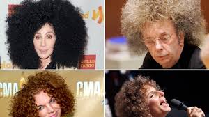 Escolha entre ilustrações de stock de afro hair na istock. Cher Barbra Streisand And More Celebrities With Groovy White Afros Photos