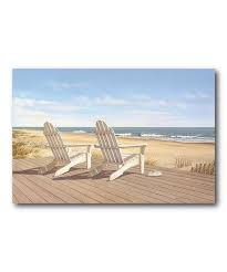 Take A Look At This Chair On Deck Canvas Wall Art On Zulily Today Framed Canvas Wall Art Hampton Beach Canvas Wall Art