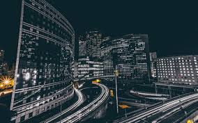 Download Wallpapers La Defense 4k Modern Buildings Nightscapes Business Center Business District Paris Europe France Besthqwallpapers Com Night City City Hd Wallpaper